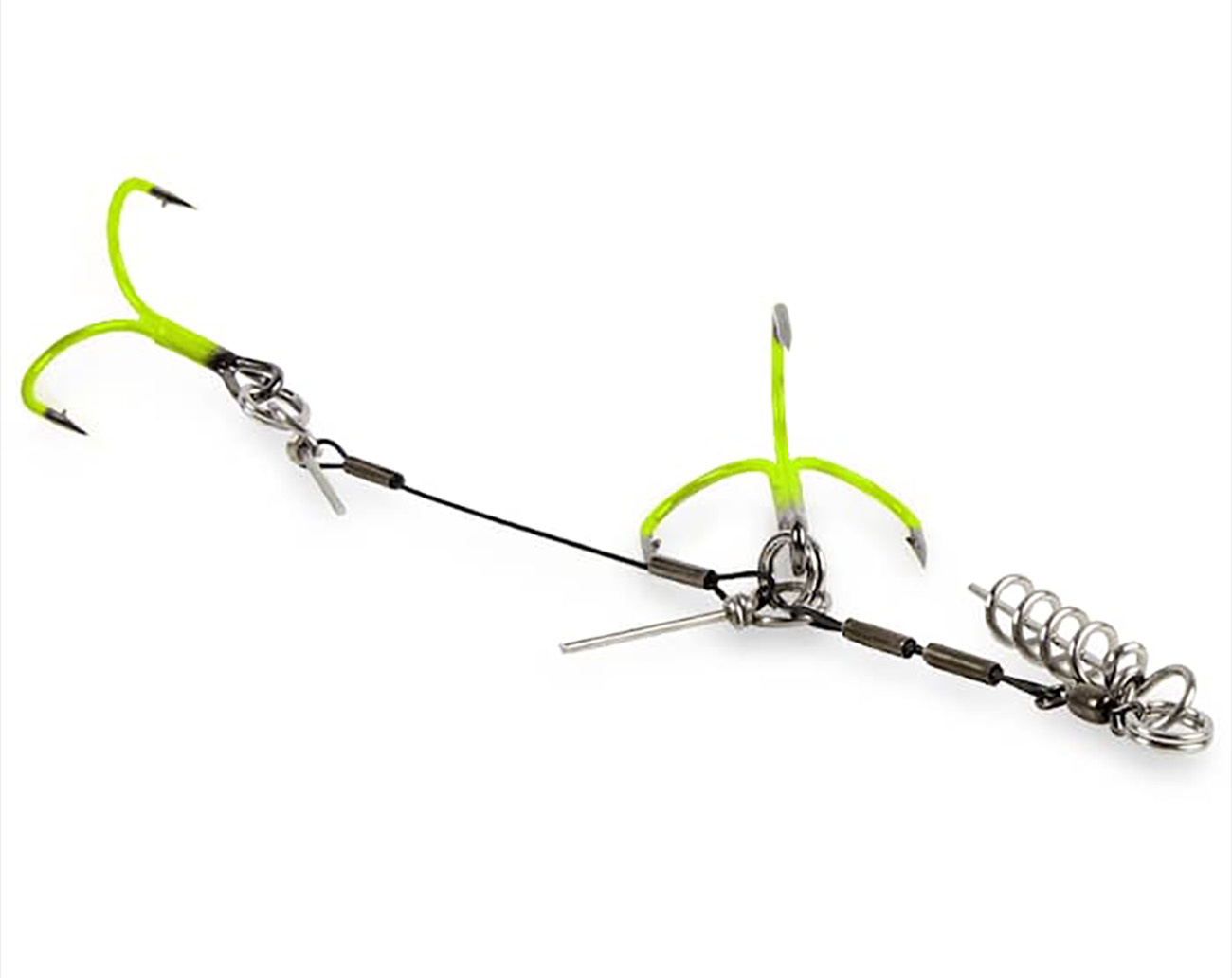 CWC PRO UV Chartreuse Stinger, SS 100lb Original Tandem 2/0